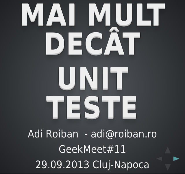 mai mult decât – unit teste – Analiza statică a codului