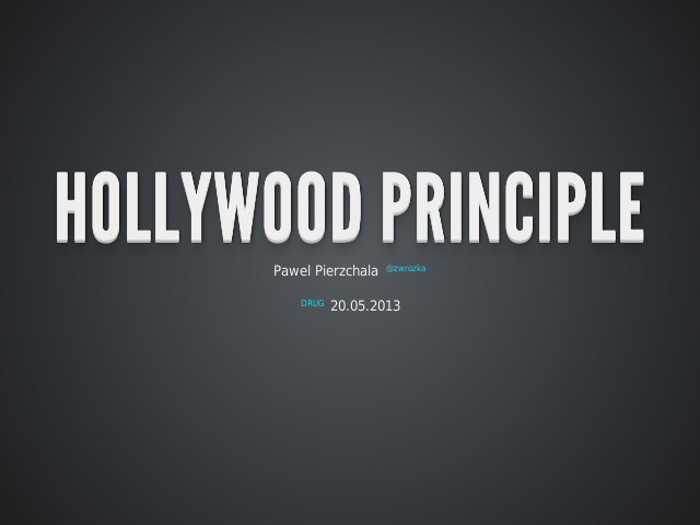 Hollywood Principle – About people – Hollywood Principle