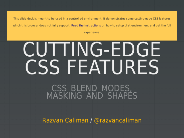 Cutting-edge CSS Features – CSS Blend Modes,  Masking and Shapes
