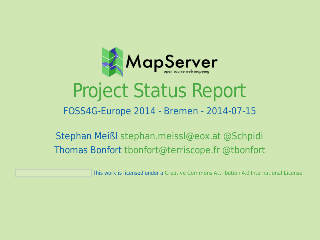 Project Status Report – What is MapServer? – MapServer History