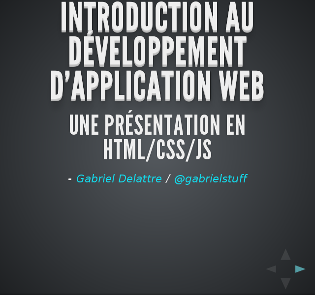 Introduction au développement d'application Web – Une présentation en HTML/CSS/JS – Historique