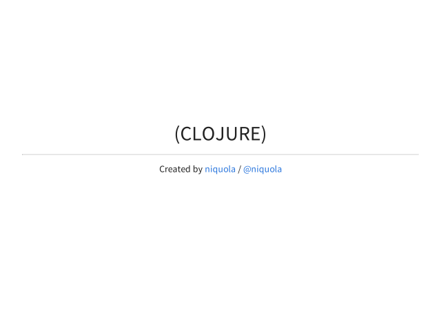 (clojure)