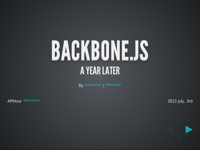Backbone.JS – A year later