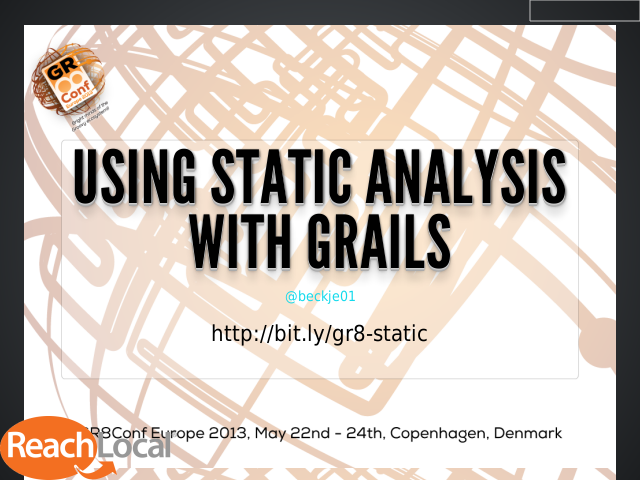 Using Static Analysis with Grails