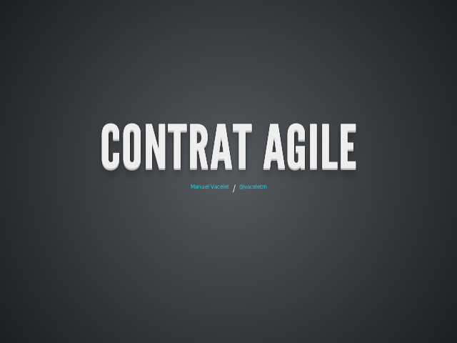 Contrat Agile