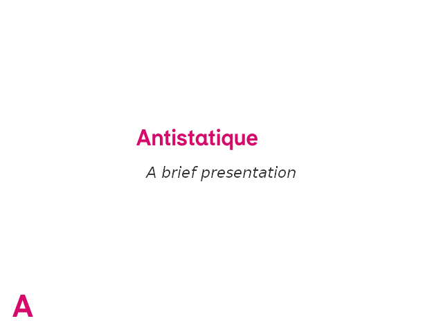 Antistatique is a swiss web agency providing handcrafted solutions